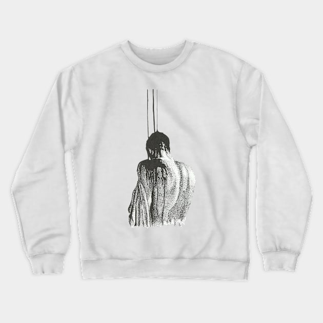 Man in the shower Crewneck Sweatshirt by Maatuk shirts